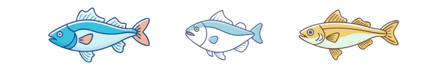 haddock vector icon, fish vector illustration - simple illustration of haddock perfect for logos, and fish - themed designs.