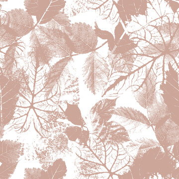 leaves seamless background pattern design
