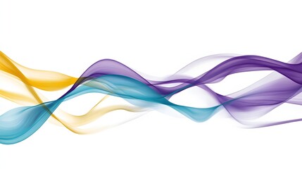 Abstract Colorful Waves Flowing Design