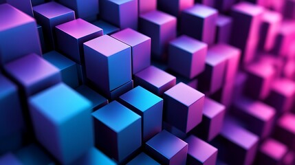 Obraz premium A background with cubic patterns in different colors