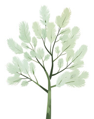 simple spruce tree flower vector art, created by generative ai