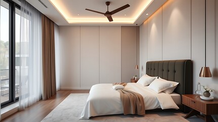 Elegant Modern Minimalist Bedroom Design: Sleek, Serene & Functional