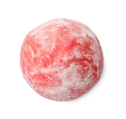 Fototapeta premium Delicious mochi isolated on white, top view