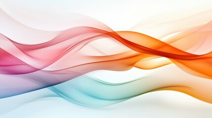 Vibrant Flowing Curves and Colorful Gradient Abstract Digital Background Design