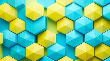 Obraz premium A background with cubic patterns in different colors