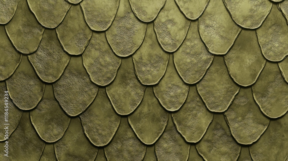 Poster gold textured dragon scale pattern displaying reptilian armor concept