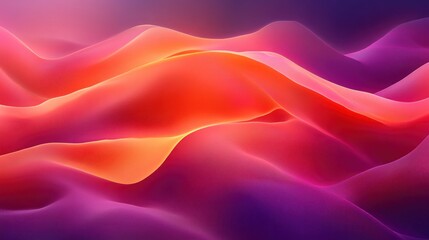 Obraz premium Abstract vibrant wavy landscape.