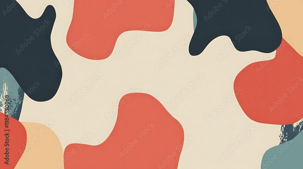 Poster Abstract shapes background design for modern projects
