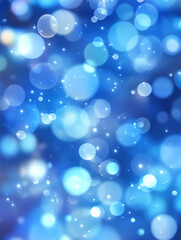 Obraz premium Deep sea blue glitter with dynamic, reflective sparkles and radiant bokeh.