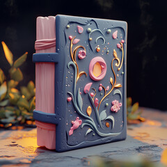 Hocus Pocus Spellbook clay muted pastels clay cute illustration