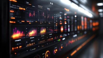 Futuristic Data Center Control Panel:  A Glimpse into the Digital Realm