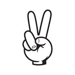 cartoon hand silhouette vector art illustration design 