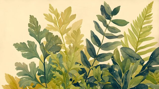 Vintage illustration of a fern plant, showcasing botanical precision and historical style