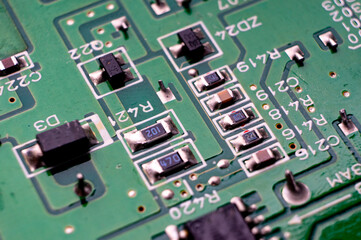 printed circuit board with SMD components