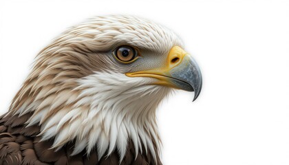 Obraz premium Close-up of a majestic golden eagle's head and neck plumage.