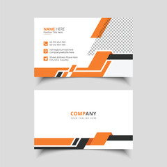 Modern and clean professional business card template