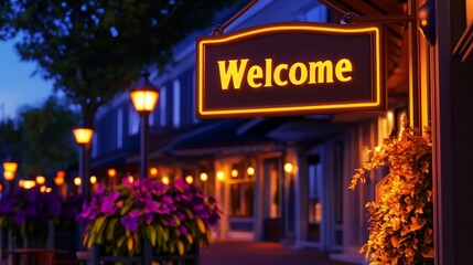 Obraz premium A warmly lit 