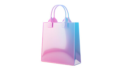 colorful shopping bag isolated on white background