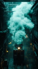 Industrial Train in a Dark Factory