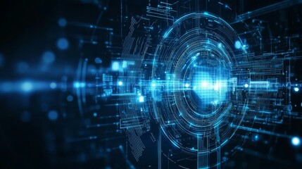 Obraz premium Abstract Digital Circuit Technology Background