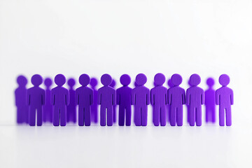 Public crowd, people stand behind each other generative ai