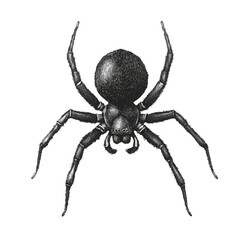 Obraz premium The Black Widow Spider, Latrodectus Mactans.