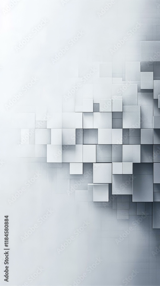 Poster abstract geometric cube pattern background design