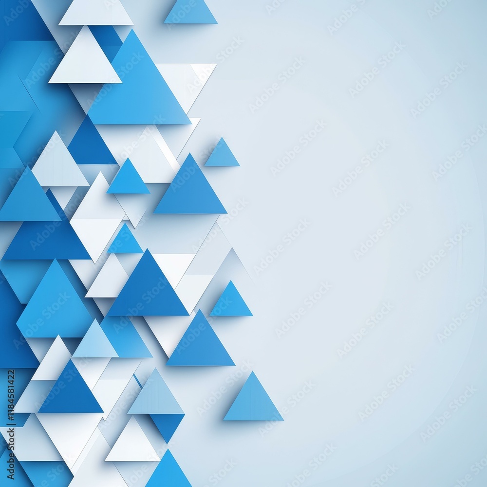 Poster abstract geometric background design with triangles