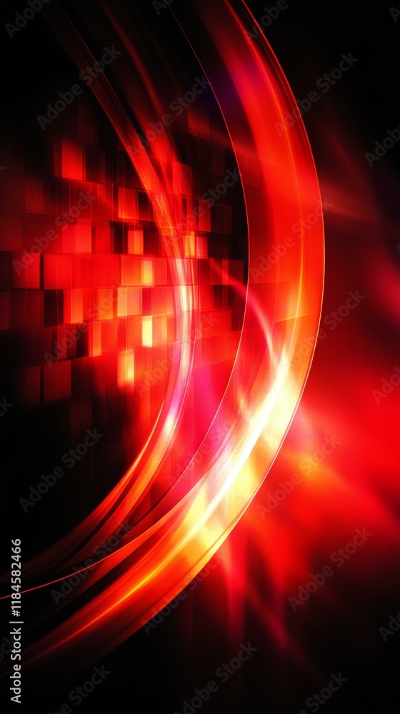 Poster abstract red geometric background design