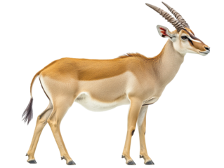 Eland antelope isolated on transparent background
