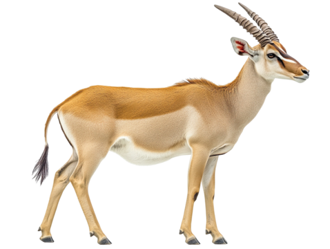 Eland antelope isolated on transparent background