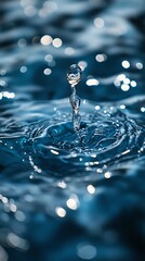 Serenity rippling water blue close view high resolution hd picture
