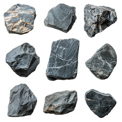 Naklejka premium black rock samples.