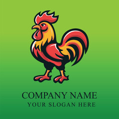 Rooster logo Vector design
