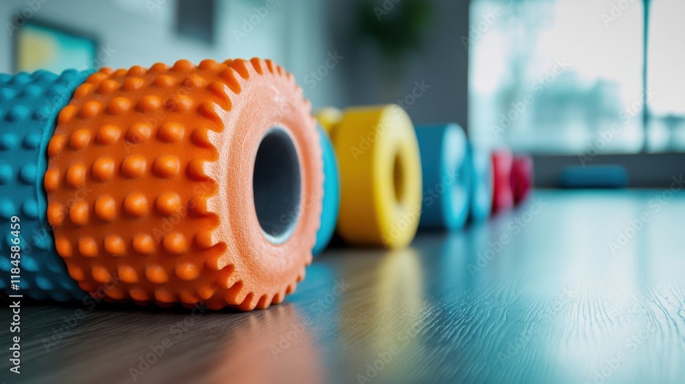 Poster recovery tools like foam rollers are available for members.