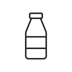 Bottle icon Simple thin outline