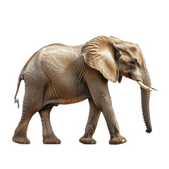 Obraz premium An elephant walking on all fours.