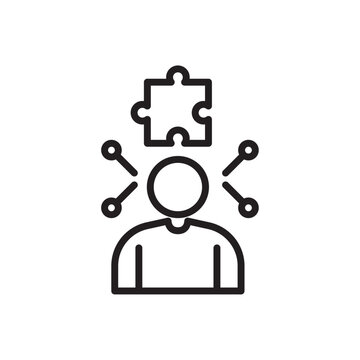 Complexity icon Simple thin outline