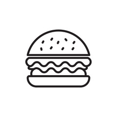 Hamburger icon Simple thin outline