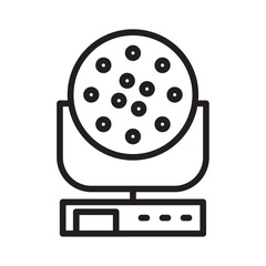 laser lamp icon Simple thin outline