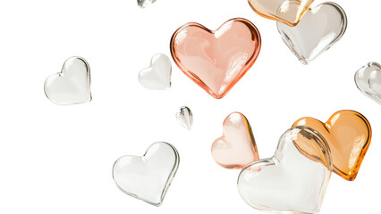 Colorful bubble hearts floating in air create whimsical atmosphere