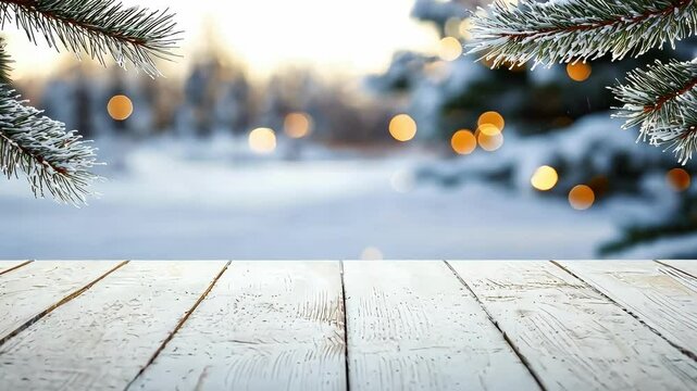 winter, snowy, snow, season, nature, white, holiday, cold, christmas, table, background, blue, wooden, landscape, frost, light, december, wood, empty, ice, board, tree, forest, design, space, sky, tex
