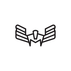 valkyrie icon Simple thin outline