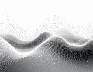 blockchain technology background abstract digital network concept crypto data  illustration white particle background flow wave with dot landscape