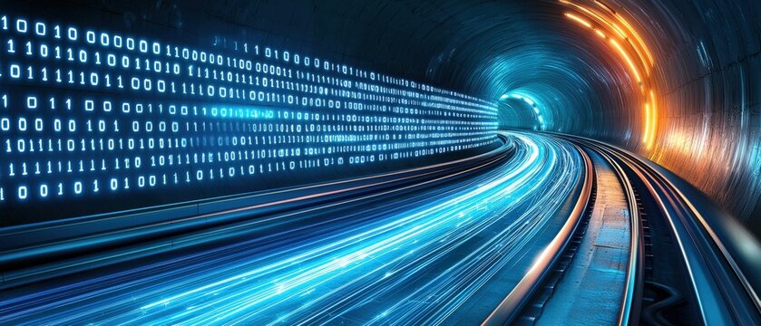 Abstract illustration of a tunnel representing anti-tracking and invisibility in digital space