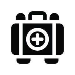medical kit icon. vector glpyh icon for your website, mobile, presentation, and logo design.