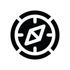 compass icon. vector glpyh icon for your website, mobile, presentation, and logo design.
