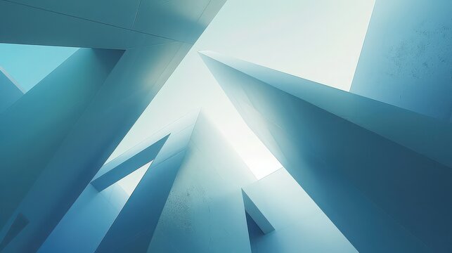 Angular photo frame with sharp lines and minimal design. 