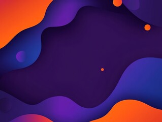 Fototapeta premium Abstract Background Purple Orange Waves
