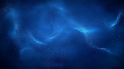 Fototapeta premium Deep Blue Abstract Background: Smooth Gradient Waves and Particle Texture for Modern Digital Design and Artistic Inspiration